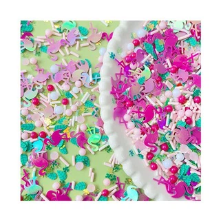 Mezcla de arcilla de flamenco y barritas de perlas